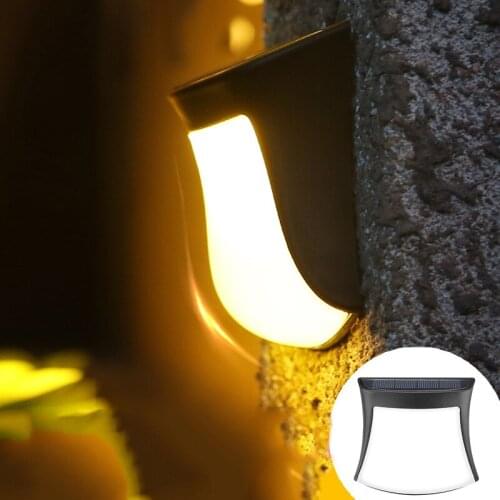Solar Lights Wall Fence Garden Lights waterproof Outdoor Courtyard pathway Decoration Night Lights New Wireless Wall Lights