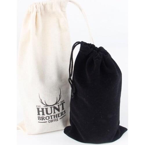 Custom / Wholesale print Logo Small linen bag velvet bags jewelry bags