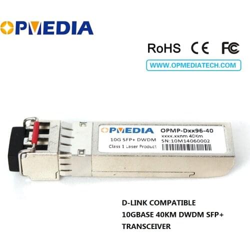 Low price For D-Link 10Gb/s-DWDM ER SFP+ transceiver,10G 40KM C-BAND 1563.86nm~1528.77nm SFP optical module,with dual LC and DDM