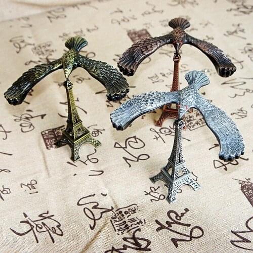 Office Decoration Alloy Tower Model Balanced Bird Prop Balance Eagle Bird Tricolor Miniature Figurines Decompression Toy