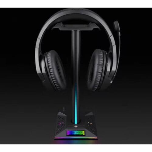 Headset Remote Control Storage Organizer Remote Control Storage Box Rack RGB Gaming Headset Over-Ear Earphone Display Bracket