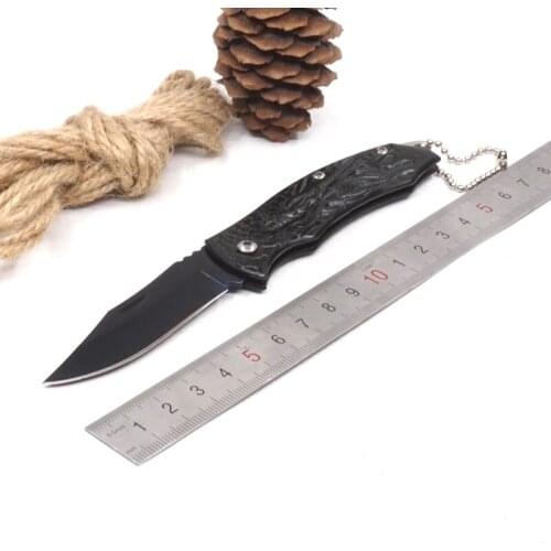 Outdoor Folding Knife Tactical Pocket Knife Rescue Survival Knife Camping Hunting Tool EDC Knives with Key chain