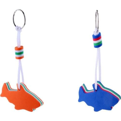 EVA Dolphin Shaped Floating Key Ring Key Chain for Fishing Rowing Boat Dinghy Yacht Sailing Rafting Kayak Water Sport Acce