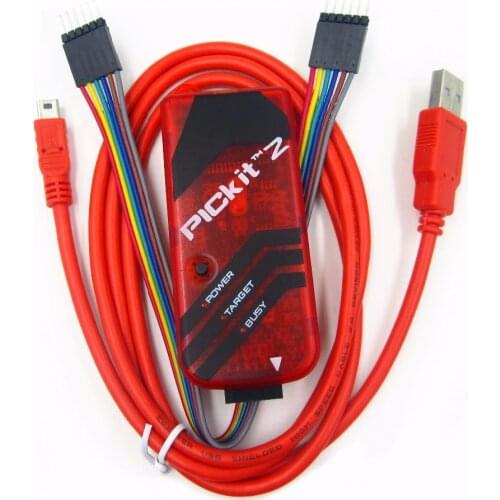 New 10pcs PICKIT2 PIC Kit2 Simulator PICKit 2 Programmer Emluator Red Color w/USB cable Dupond Wire