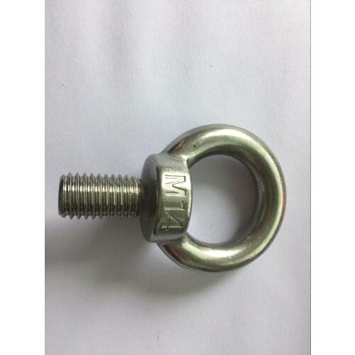 1pcs M14 Eye Bolt Stainless Steel Marine Lifting Eye Bolt Ring Screw Loop Hole for Cable Rope Lifting