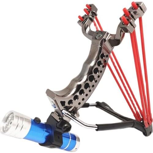 Folding Wrist Hunting Resin Slingshot Sling Shot With Rubber Bands Outdoor Black Gold Hunting Catapult Shooting Steel Balls Tool