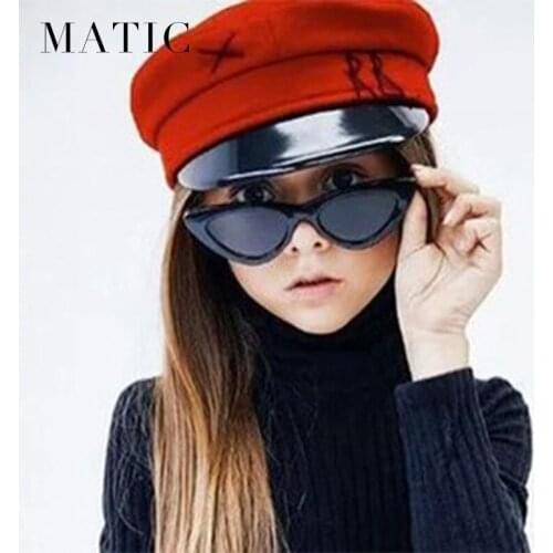 Fashion Vintage Cat Eyes Sunglasses Boys Girls Kids Sun Glasses Makeup Deck For Children Outdoor Eyewear Oculos Anti-glare UV400