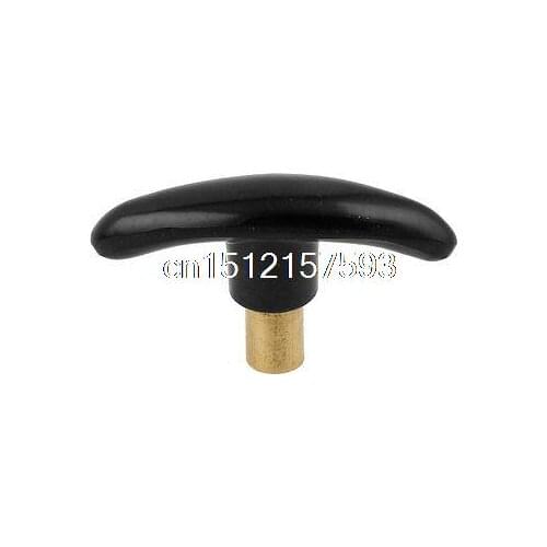 Black Gold Tone M10 Thread 33mm Depth 90mm Long 45mm Height T Knob