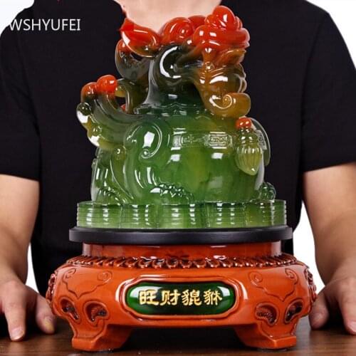 Traditional Resin Housewarming opening lucky money Gift Home auspicious decoration Living room Wine cabinet sculpture Ornaments