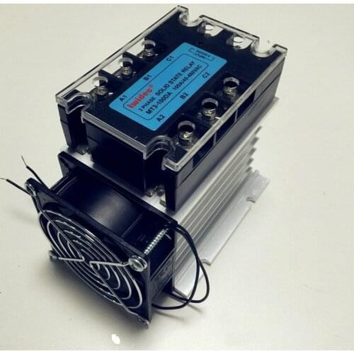 MT3-100DA 100A Three-phase Solid State Relay Voltage Regulator with Fan Radiator
