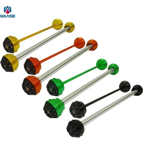 Waase Motorcycle Front & Rear Wheel Fork Axle Sliders Cap Crash Protector For Kawasaki Z800 2013 2014 2015 2016