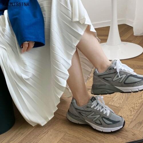 Long Skirt Women Fall Winter High Waist Pleated Skirts Korean Style Solid Casual Elastic Waist Loose High Fashion A-Line Skirt