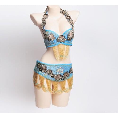 Hot Belly dance Costume Sexy Belly dance Carnival set Belly dancing Clothes Club Night wear Performance Wear dancing BRA Belt