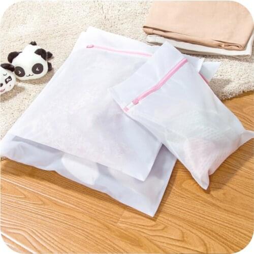 1Pcs Polyester Mesh Laundry Bag Polyester Washing Net Bag For Underwear Sock Washing Machine Pouch Clothes Bra Bags Aid Pouch