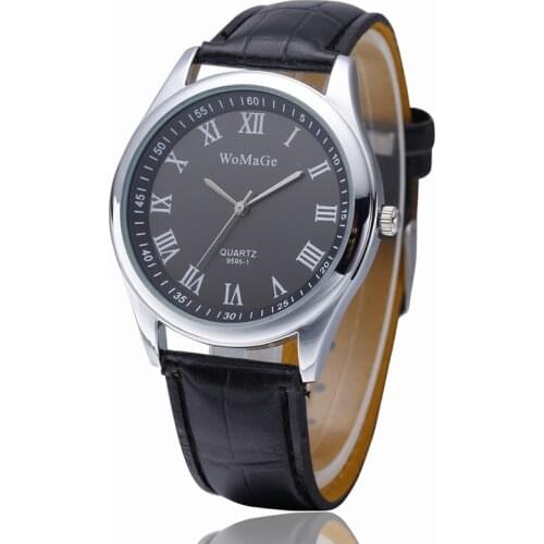 2019 New Fashion Watches Men Luxury Brand Quartz Watch Leather Strap Business Men Wristwatches Military Clock Relogio Masculino