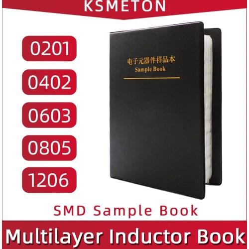 0201 0402 0603 0805 1206 SMD Multilayer Chip Ceramic Inductor Inductance Assorted Kit Sample Book SMT assortment sample book
