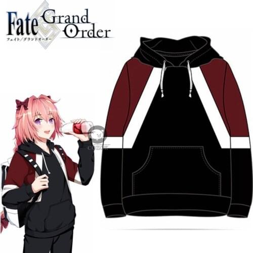 Anime Fate/Apocrypha Astolfo Cosplay Hooded Winter Warm Thicken Hoodies Coat Long Sleeve Sweatshirt For Women Men