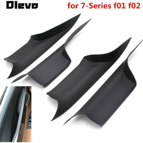 Car Interior Door Handles for BMW f01 f02 7-Series Front Rear Left Right Inner Doors Panel Handle Bar Pull Carrier Trim Cover