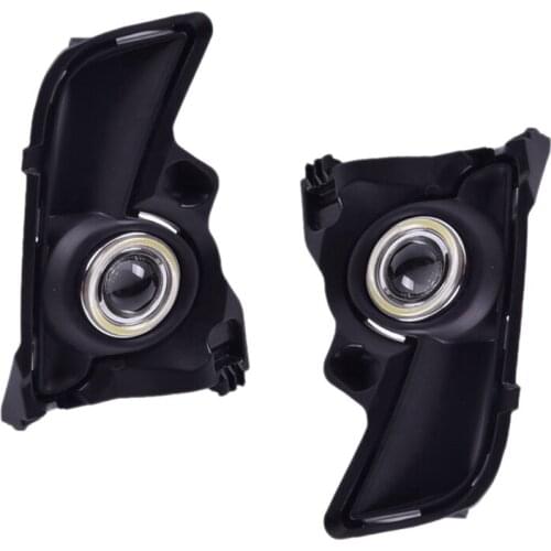 Car LED Daytime Running Lamp Angel Eye Fog Light for Toyota Highlander 2017 2018