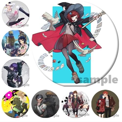Free Shipping Cute Anime Danganronpa:Trigger Happy Havoc Monokuma Brooch Cosplay Badge Backpacks Button Women Clothes Xmas Gift