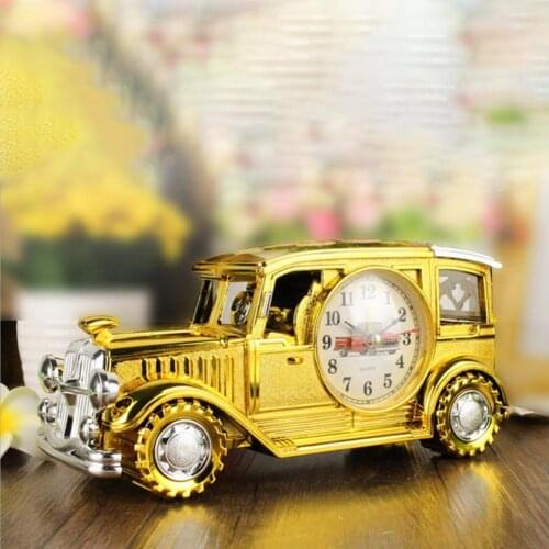 Alarm Clock Retro Battery Operated Plastic Home Decor Desk Alarm Clock for Living Room Gifts for Kids