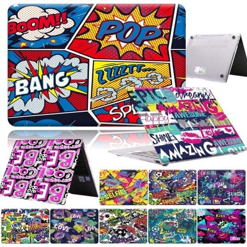Graffiti Protective Sleeve for Huawei MateBook (D14/D15) 2020/Honor MagicBook (14/15)/MateBook X 2020 Anti-fall Hard Laptop Case