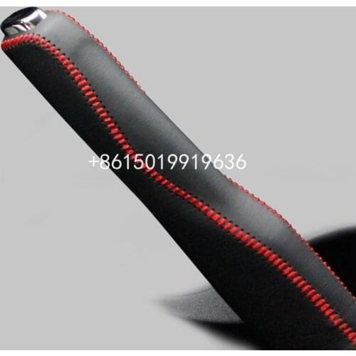 Handbrake cover for Citroen C-Quatre 2012 hand sewn leather handbrake cover handbrake sheath