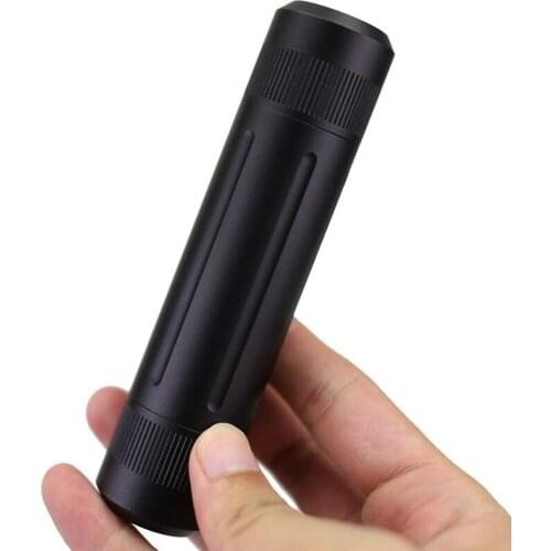 Aluminum Alloy Black Waterproof Bottle Camping Survival Seal Bottle Edc Outdoor Tool