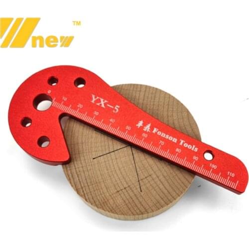 Woodworking Center Scriber Round Bar Square Wood Center Draw Line Aluminum Alloy 45 and 90 Degrees Right Angle Scribing Gauge
