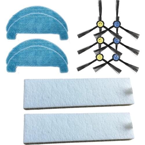 For Ilife A9s A80 Max A80 Plus Robotic Vacuum Cleaner Parts Main Roller Brush Cover Side Brush HEPA Filter Mop Cloth Repalcement
