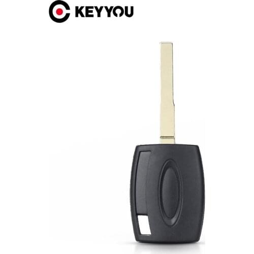 KEYYOU 50pcs Transponder Key Case HU101 Blade Shell For Ford Fiesta Mondeo Focus C-Max S-Max Galaxy Remote Blank No Chip Cover