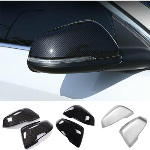 ABS Exterior Side Rearview Mirror Caps Cover Decorative Trim Fit For BMW X1 F48 2016-2021