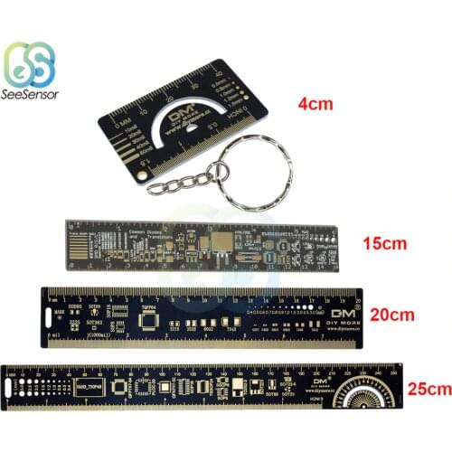 4cm 15cm 20cm 25cm Multifunctional PCB Ruler For Electronic Engineers For Geeks Makers For Arduino Fans PCB Reference Ruler