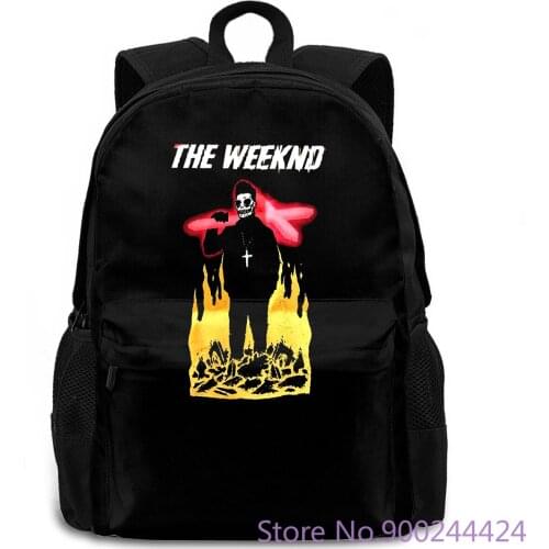 The Weeknd Hipster Cool women men backpack laptop travel school adult student