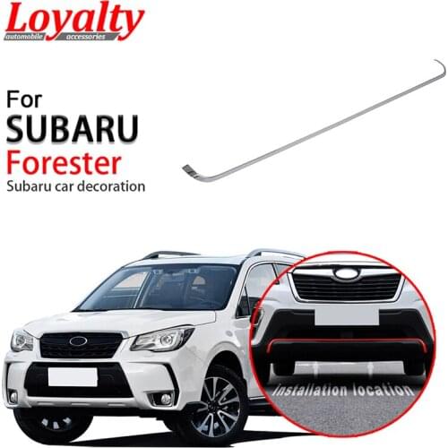 Loyalty for Subaru Forester 2019 Upper Front Bumper Molding Trim Decoration ABS Chrome Car Accessories