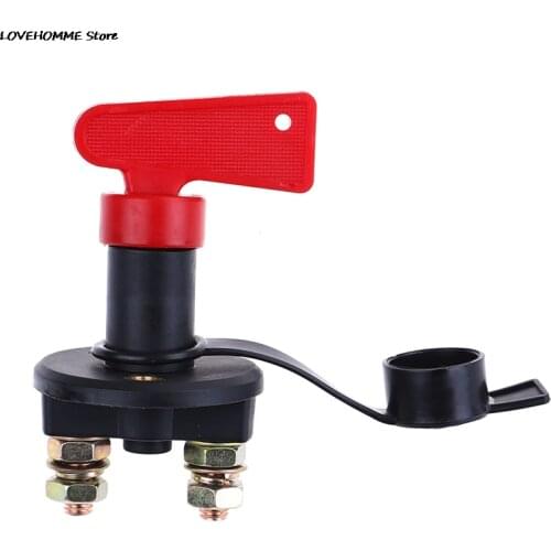 Truck Boat Car Battery Disconnect Switch Power Isolator Cut Off Kill Switch + 2 Removable Keys For Marine Auto ATV Vehicles Car