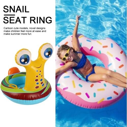 Water Floating Drink Cup Holder Accessory Kids Smooth Swimming Seat Circle Cartoon Printing Inflatable Float Ring
