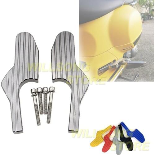 Rear Passenger Footrest Pedal Extensions Stand For Vespa GT GTS GTV 60 125 200 250 300 125ie 250ie 300ie Foot Rest Peg Adapters