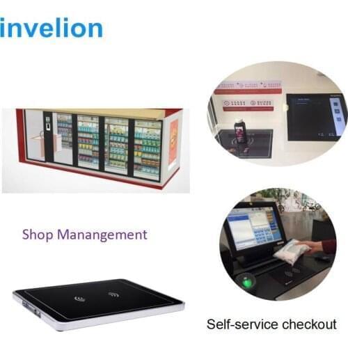 Multiple tag reading 100 tags / sec middle range smart card rfid reader uhf for laundry shopping mall check-out