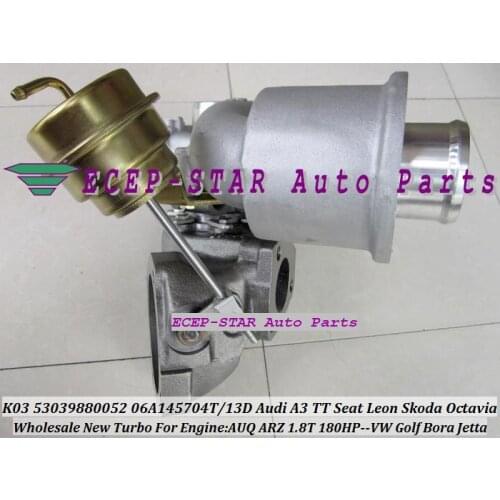Free Ship K03 52 53039880052 53039880094 06A145704T Turbo For AUDI A3 TT Octavia For Volkswagen VW Golf Bora 1.8T JAE AWP 1.8L