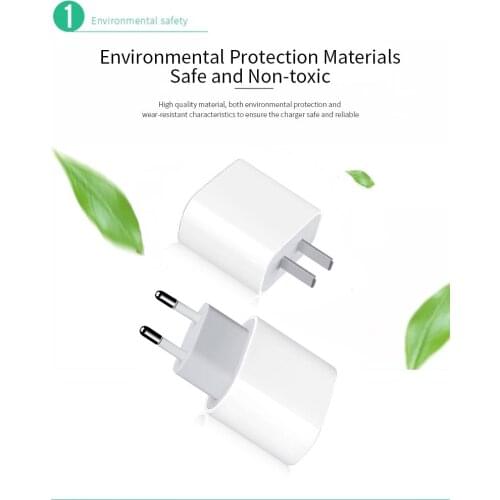 USB Type C 18W Fast charger Adapter for Iphone 12 11 Pro Max XR X XS Quick Charging EU US UK AU Plug Travel PD charger port