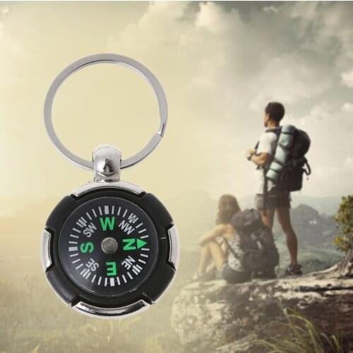 1 Pc Easy Carrying Outdoor Camping Hiking Mini Compass Navigator Portable KeychainSurvival Tool Pratical Gift