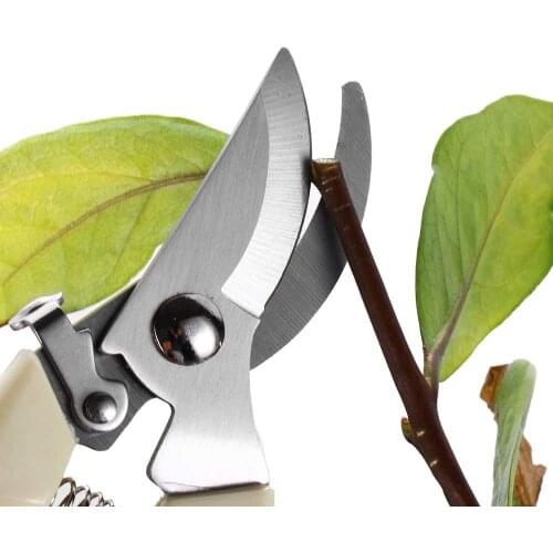 17cm/19cm Pruner Tree Cutter Gardening Pruning Shear Scissor Stainless Steel Cutting Tools Set Home Tools Anti-slip