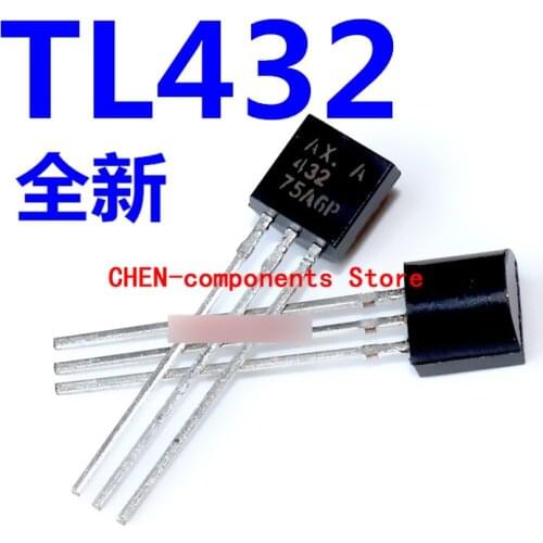 20pcs new triode TL432 straight Insert TO-92 three-terminal regulator