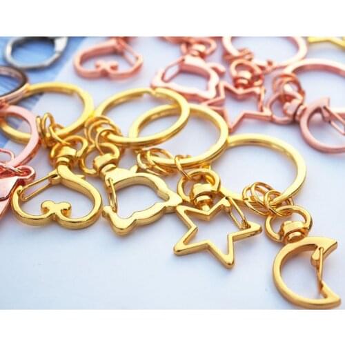 5 pcs High Quality Key Chains Jewelry Making DIY Accessories Parts Bag Charms Car Keyring Key-chain Trinket