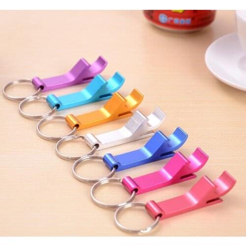Bar Party Supplies key chain metal aluminum alloy beer can bottle openers Gear Beverage Tool LX2331