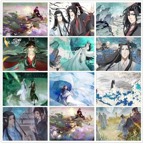 5d Diy Diamond Painting Anime Mo Dao Zu Shi New Poster Weiwuxian Lanwangji Diamond Mosaic Embroidery Cross Stitch Art Home Decor
