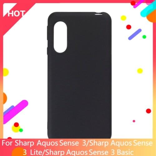 Aquos Sense 3 Case Matte Soft Silicone Back Cover For Sharp Aquos Sense 3 Lite Aquos Sense 3 Basic Phone Case Slim shockproof