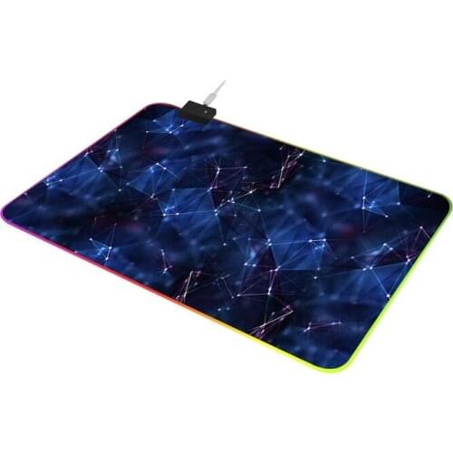 RGB Large Gaming Mouse Pad Purple Beautiful Mousepad Non-slip Rubber Desk Mat Computer Pad Keyboard Pad Laptop Notebook Pad
