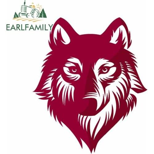 EARLFAMILY 13cm x 10.9cm For Wolf Motorcycle Car Stickers DIY Graffiti Decal Campervan Creative Vinyl Material Decoration